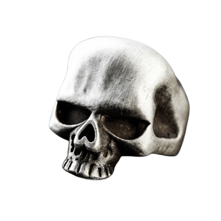 925 Sterling Silver Ring Resizable Punk Skull demo