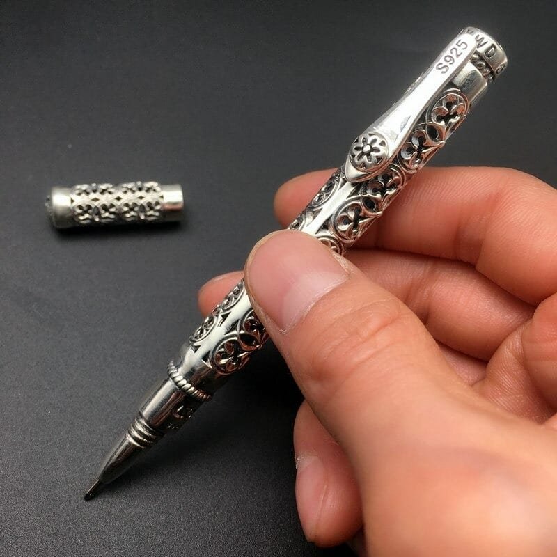 Silver Pendant 925 - handcrafted pen | FULL-SILVER