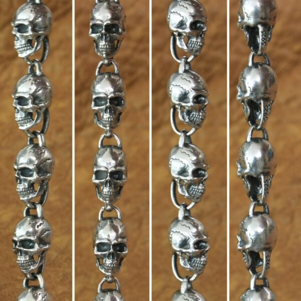 Silver Skull Necklace link details