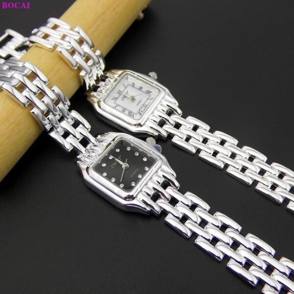 Sterling Silver Trench Watch demo both colors side to side