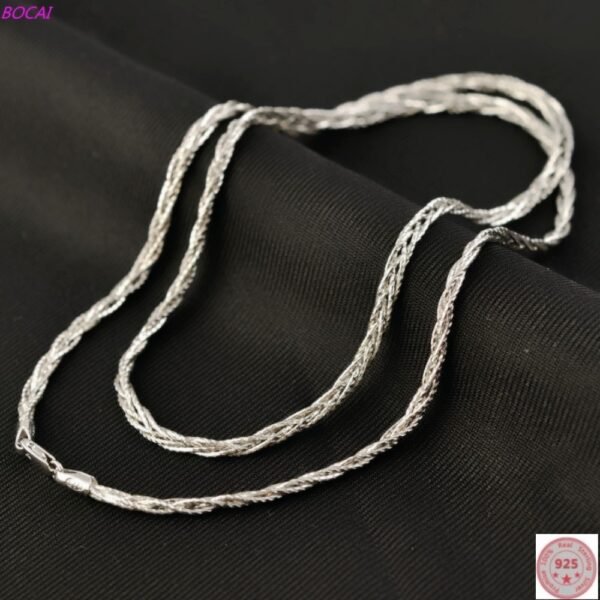 925 Sterling Silver Gold Plated Chain platinum plated detail