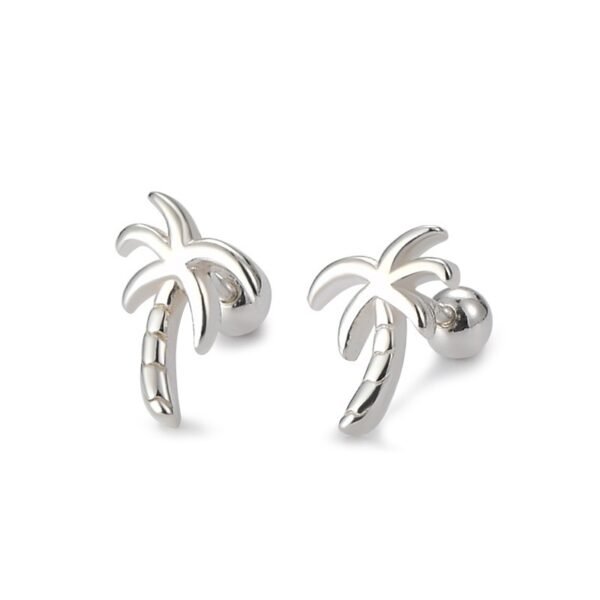 Palm tree stud earrings demo