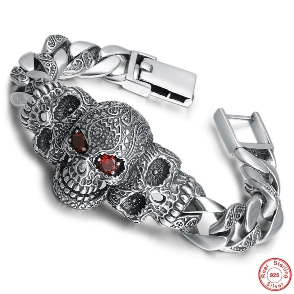 925 Sterling Silver Raven Bracelet | Empire of the Gods