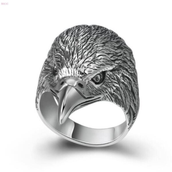 Silver Eagle Head Ring demo