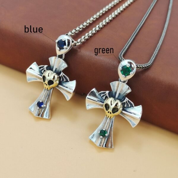 Skull Cross Pendant two colors together