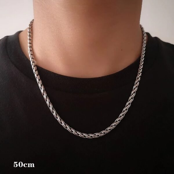 Sterling Silver Rope Chain 50 cm