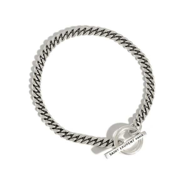Silver fashion chain bracelet demo