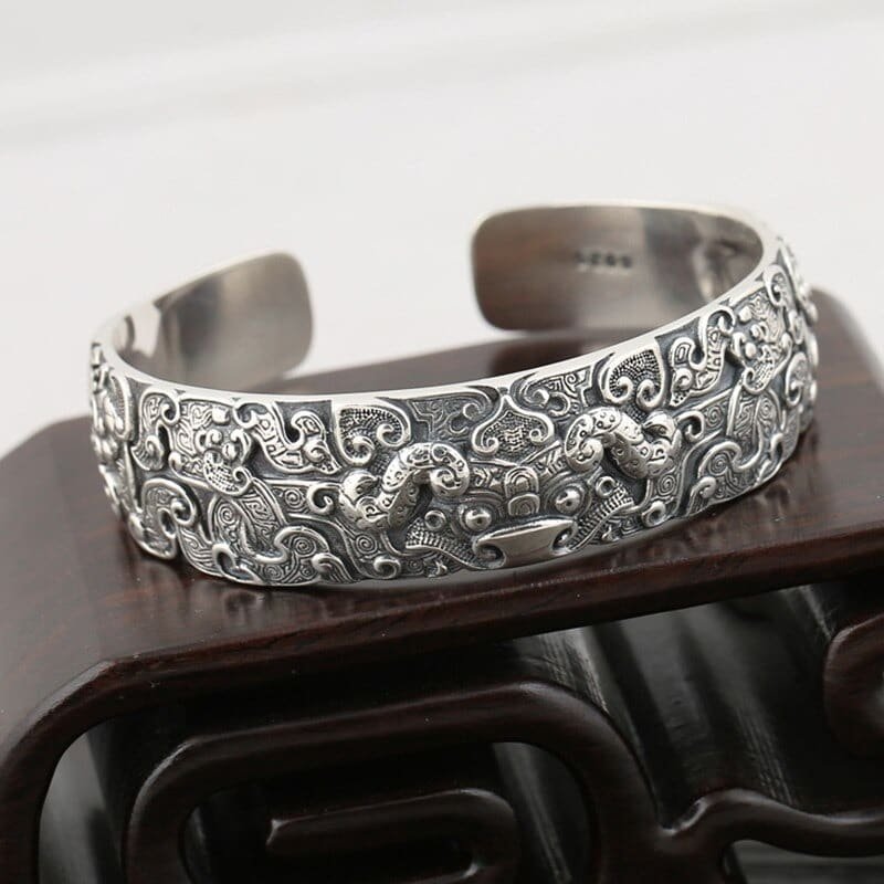 Personalized Men's Cuff Bracelet Matte Silver: Gift/Send Christmas Gifts  Online M11146130 |IGP.com