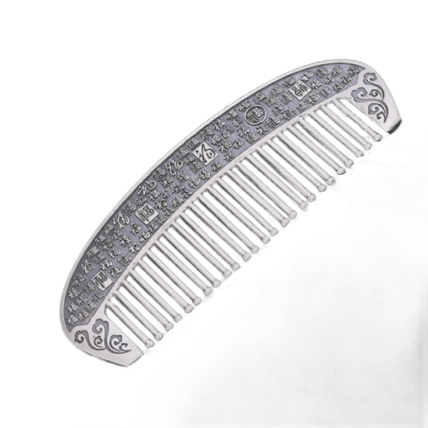 Antique sterling silver hair comb demo