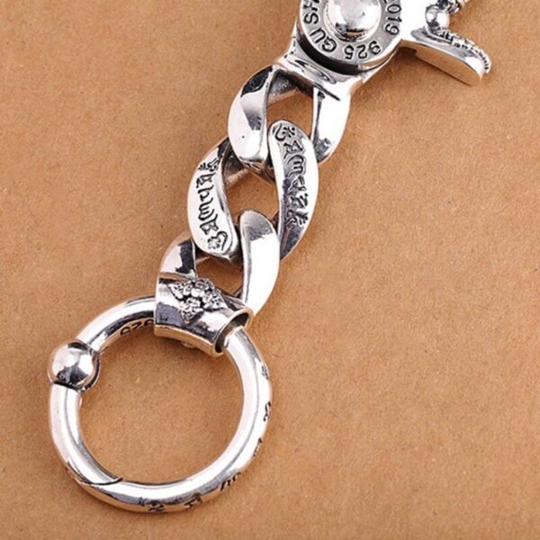 Sterling Silver Key Ring ring details