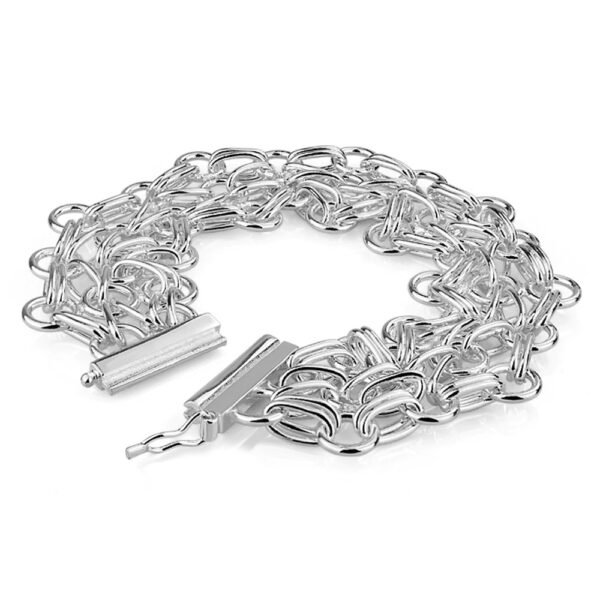 Silver mesh bracelet demo
