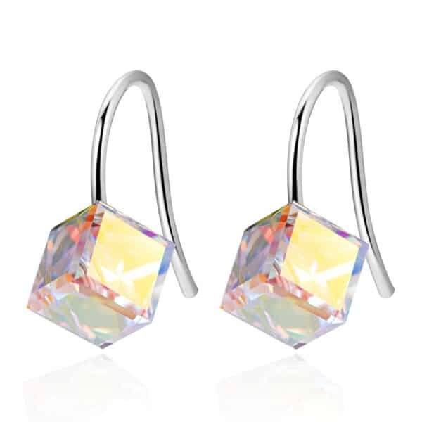 Crystal cube earrings Earrings demo