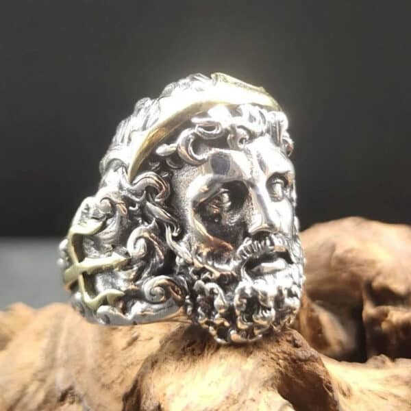 Zeus Silver Ring right profile