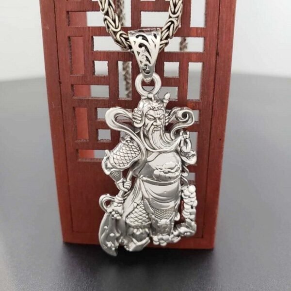 God Of Money Silver Charm white face view