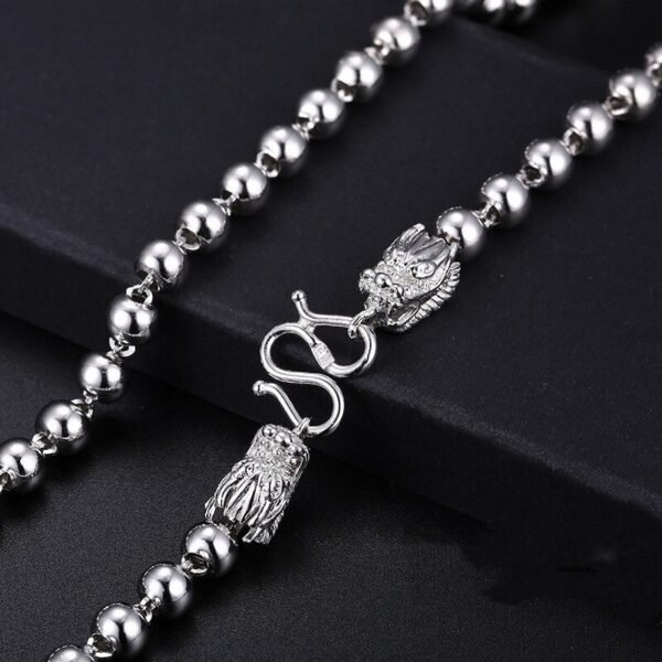 Silver Chinese Dragon Necklace M clasp