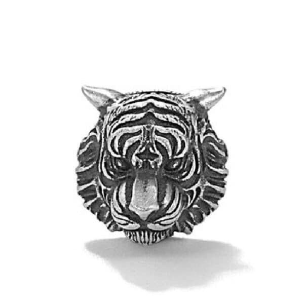 Sterling silver tiger head earrings demo