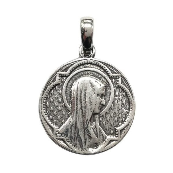 Silver religious medallion demo