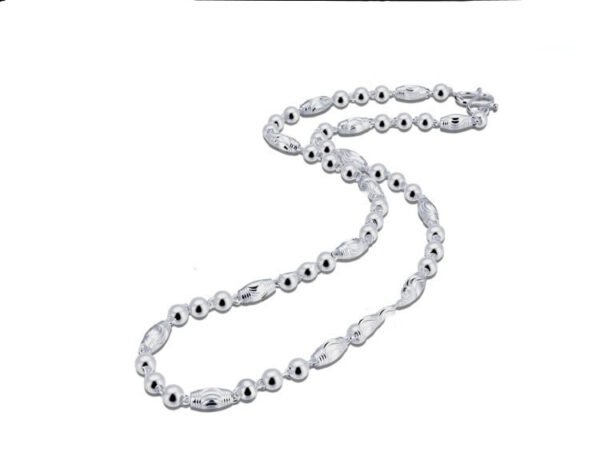 999 Silver Chain irregular beads demo