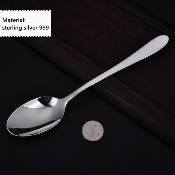 Silver Flatware classical fork spoon details