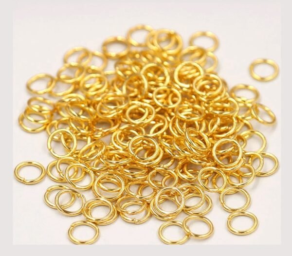 Silver Open Jump Rings 500 pcs golden plated