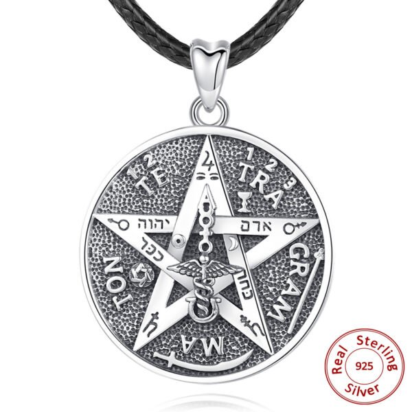 Tetragrammaton pendant silver demo