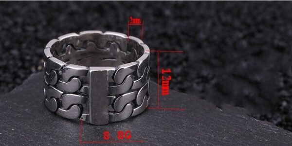 Silver Ring 925 gothic style A measures
