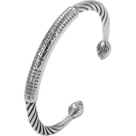 999 Silver Bracelet - wire twist