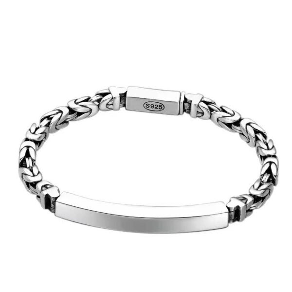 Glossy silver bracelet demo