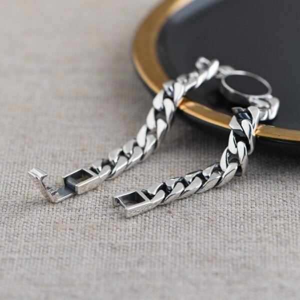Silver Bracelet 925 thick exquisite details links)