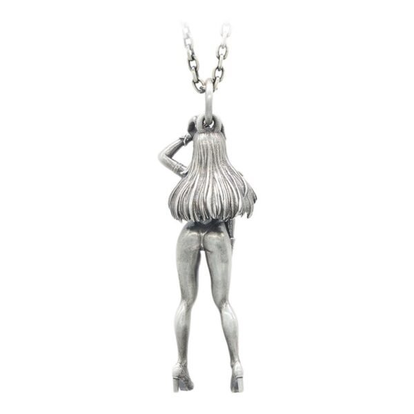 Silver Pendant 925 sexy bunny back view