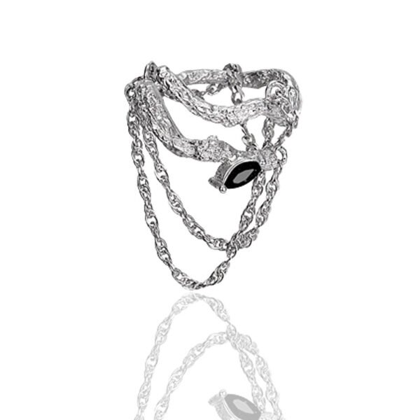 Silver Ring 925 elegant chain demo