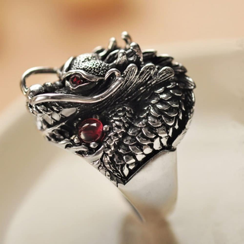 Trendy Ring Dragon Tungsten Inlaid Wedding Men Women - Temu