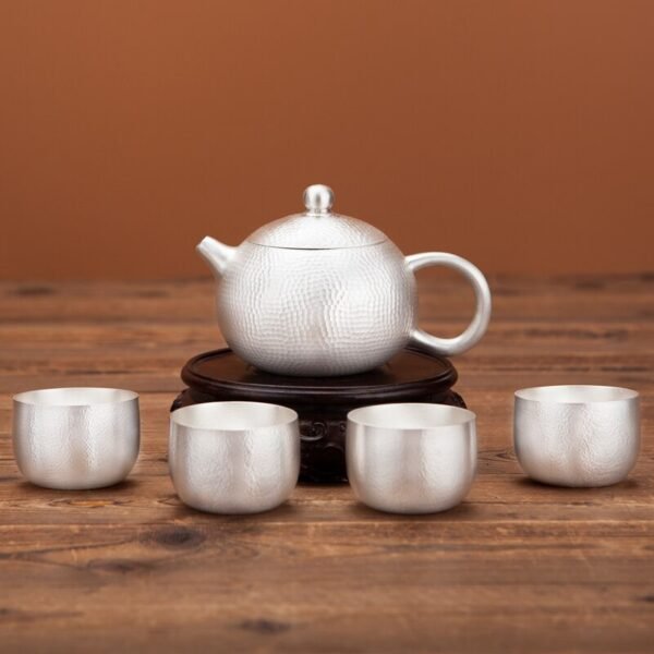 Silver Tea Set Japanese classic kettle 4 cup
