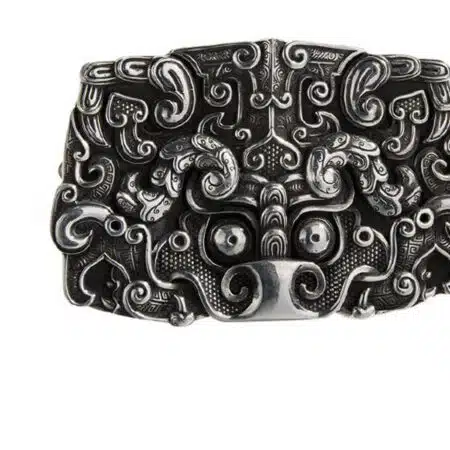 Sterling Silver Dragon Belt Buckle