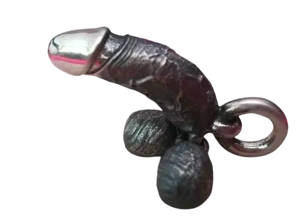Silver Key Ring penis demo