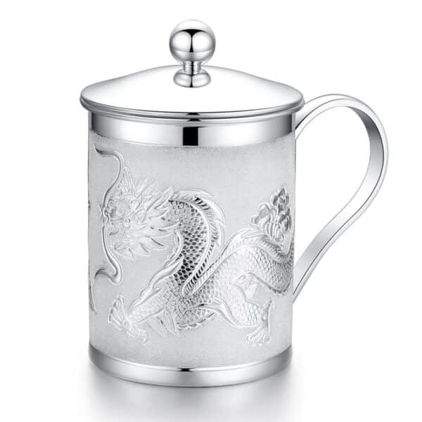 Coffee cup mug silver demo