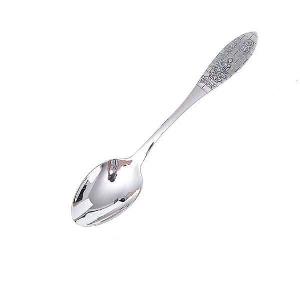 Silver dessert spoon demo