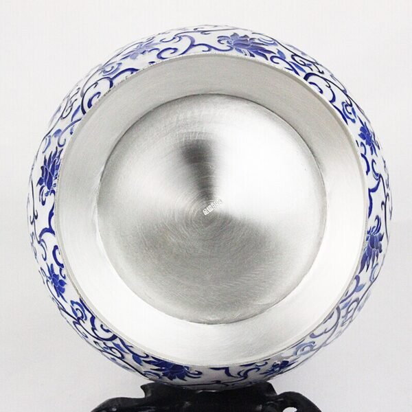Silver Flatware vase inner view