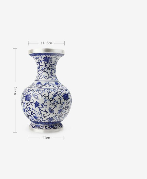 Silver Flatware vase measures and details