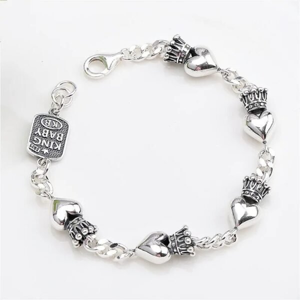 Heart and crown charm bracelet demo