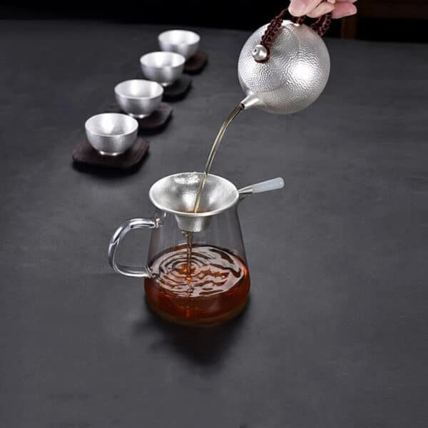 Silver Tea Set tea mesh leak infuser serving